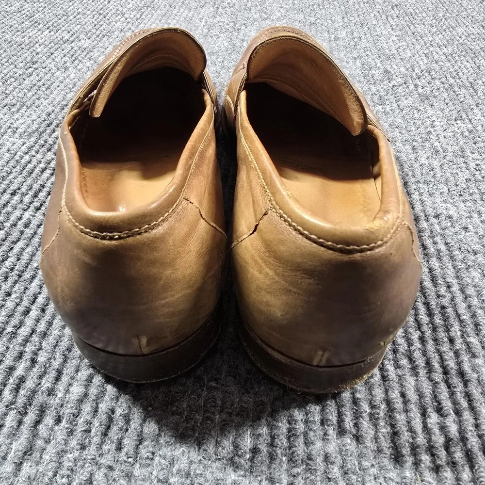 Gravati Loafers Mens Size 11 Brown Leather Slip On Dress Shoes‎ Hand Made Italy